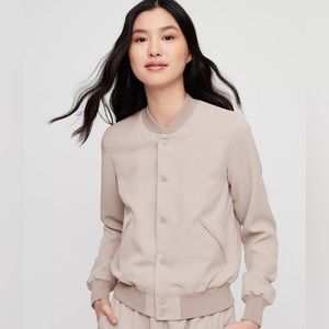 Wilfred Light Taupe Bomber Jacket